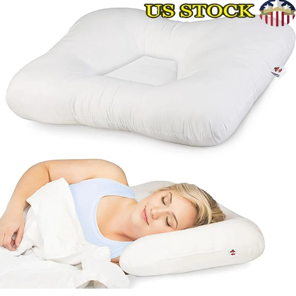 

Ergonomic Firm Cervical Support Pillow Neck Shoulder Back Pain Relief Tri-Core Contour Adjustable Supportive Sleeping Pillow