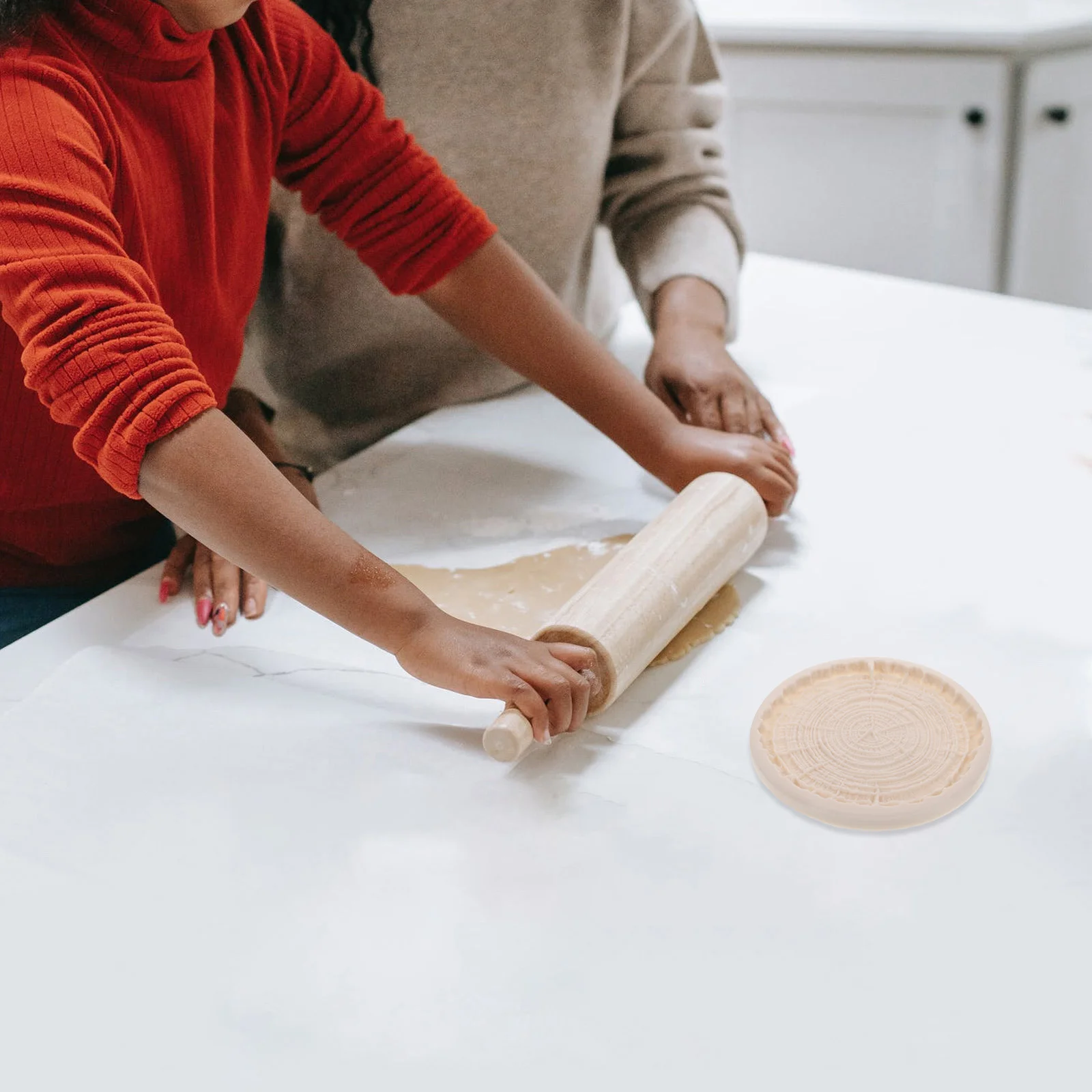 Cookie Making Mold Casting Silicone Tree Stump Baking Tools Supply Kitchen Coaster