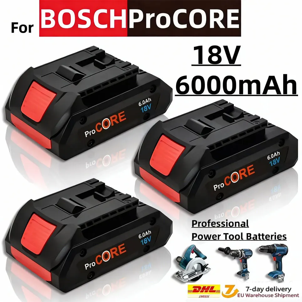 Für BOSCH Professional 18V 21700 6,0Ah Akku ProCORE 18V Li-Ionen-Akku Ersatz für BAT609 BAT618 mit BMS