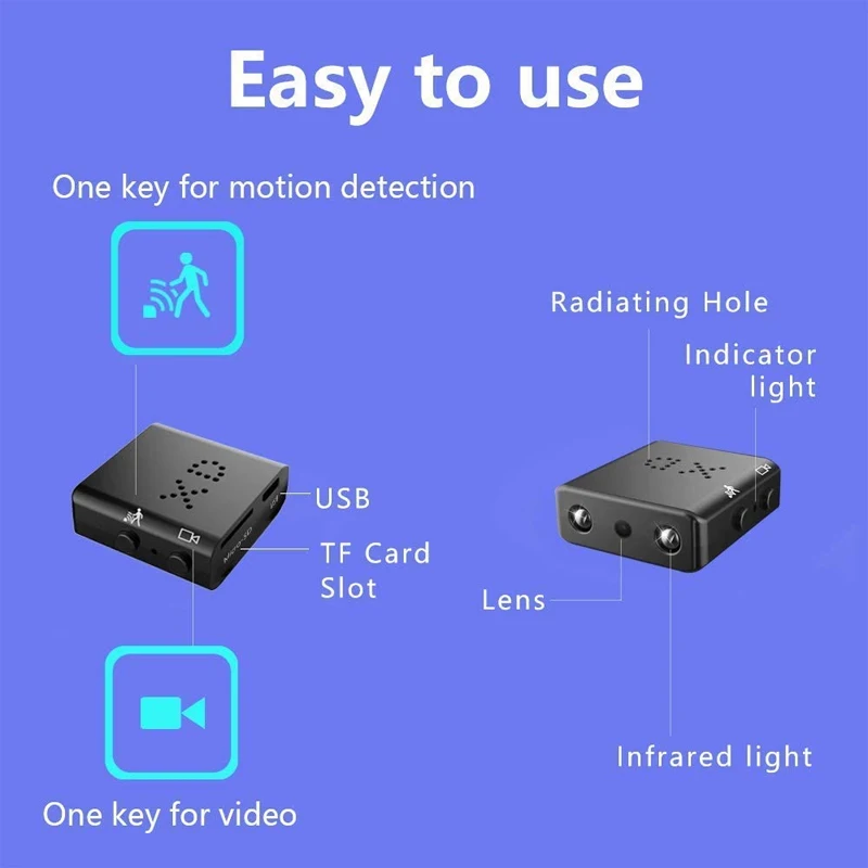 1080P Full HD Mini Camera 1080P Night Vision Micro Cam Home Security Protection Motion Detection Video Voice Recorder Camcorder