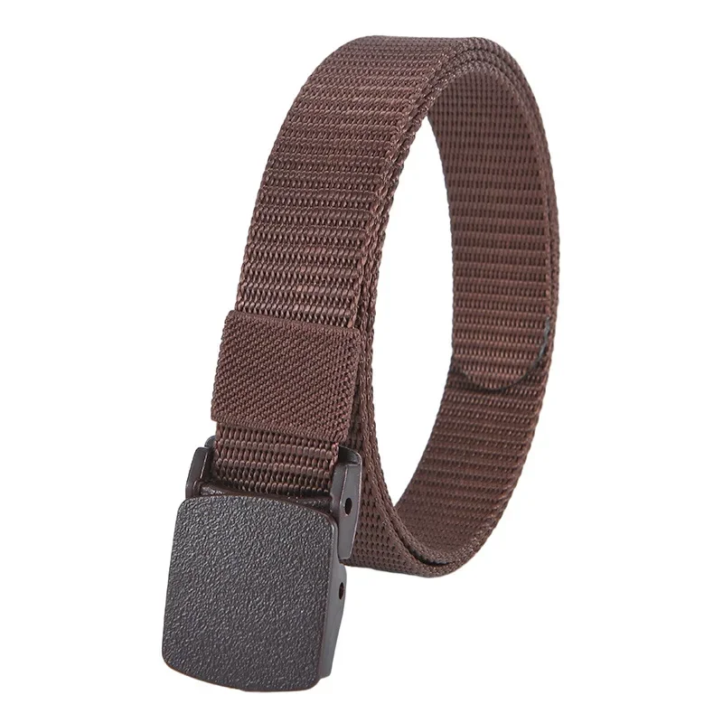 New Kids 2.5cm Width Belt Children Military Unisex Canvas Automatic Buckle Nylon Belt Outdoor Tactical Canvas 90cm image 6