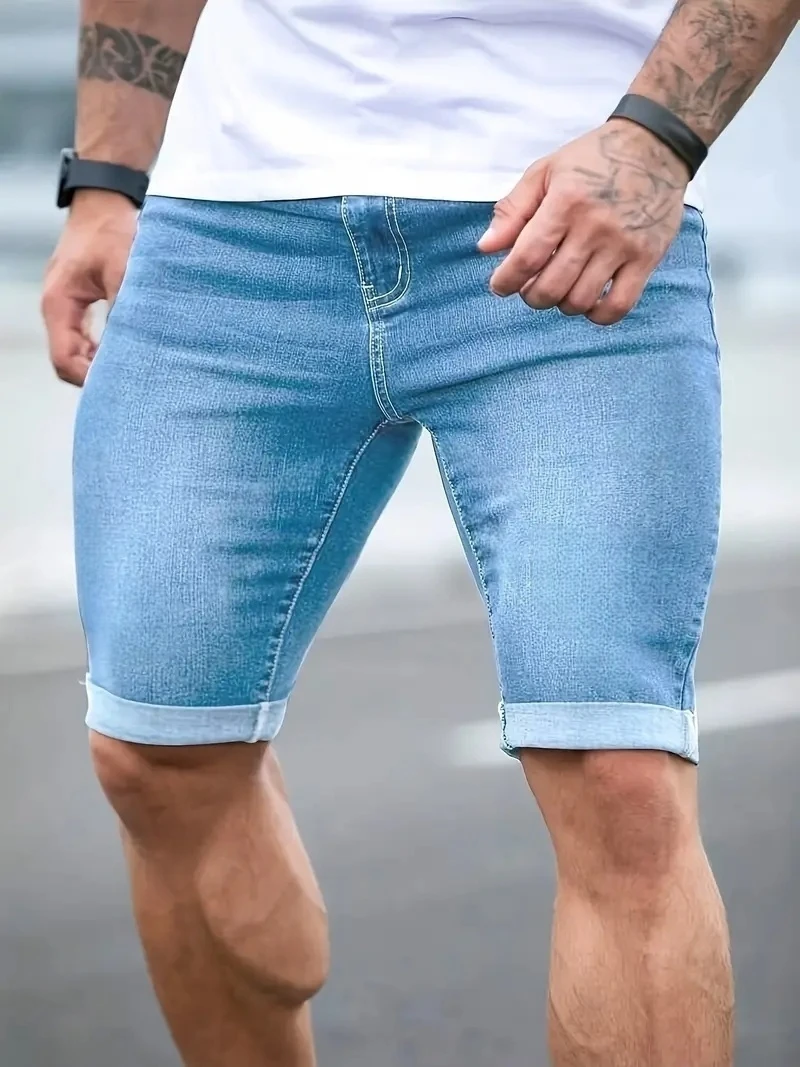 1PC beliebte amerikanische Street-Denim-Hosen für Herren, einfache Denim-Freizeithosen, geeignet für den täglichen Gebrauch – Detail 2