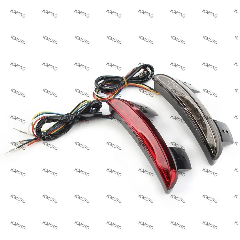 LED For Harley Breakout Bobber Motorcycle Rear Fender Edge Brake Tail Light Red