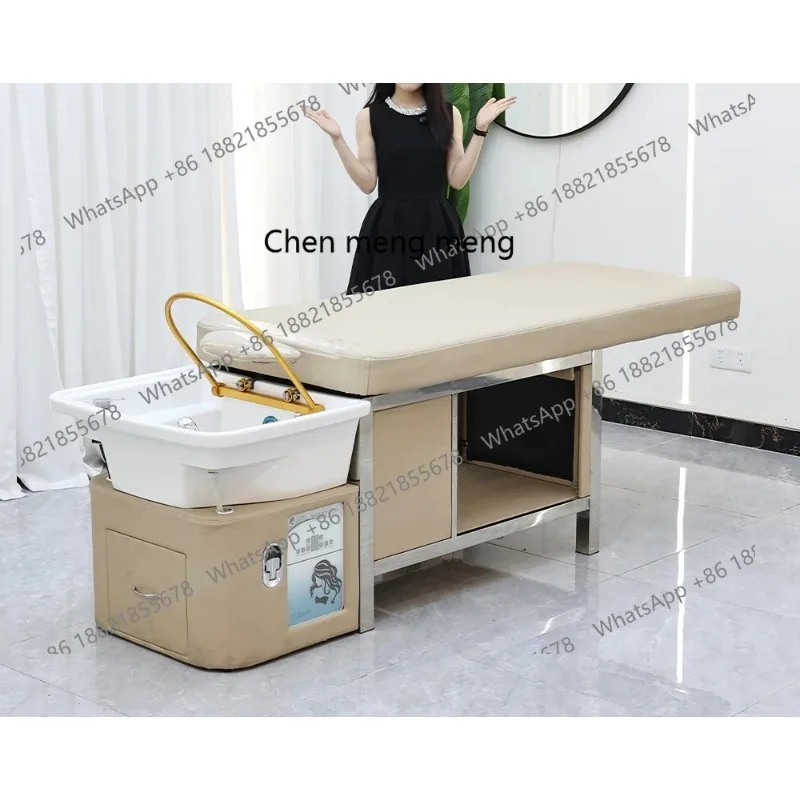 A17 Wholesale Lay Down Water Circulation Extendable Hair Washing Head Spa Bed Massage Shampoo Beds