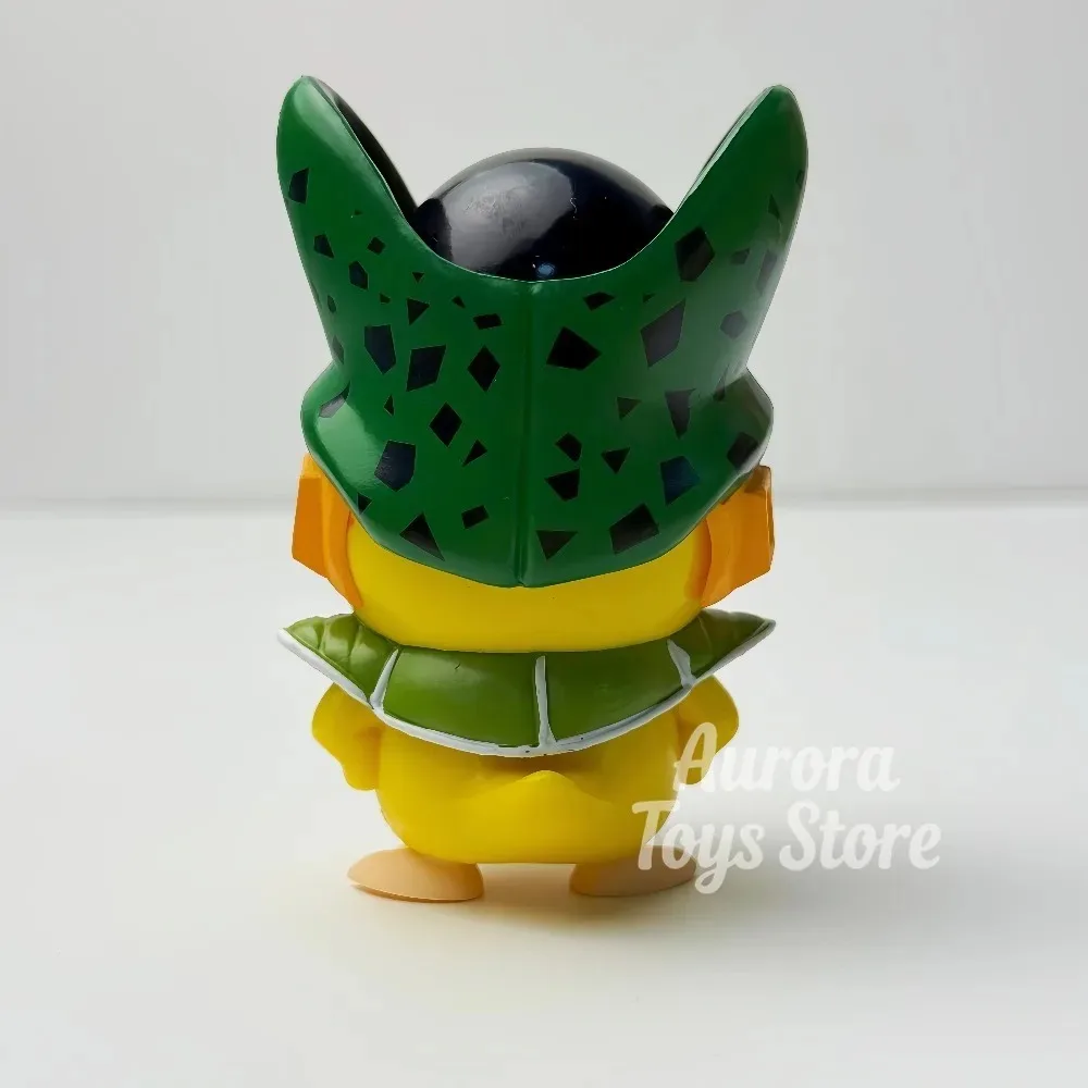 10-12cm anime figura dragon ball z célula cosplay psyduck figura de ação brinquedos presente de halloween boneca