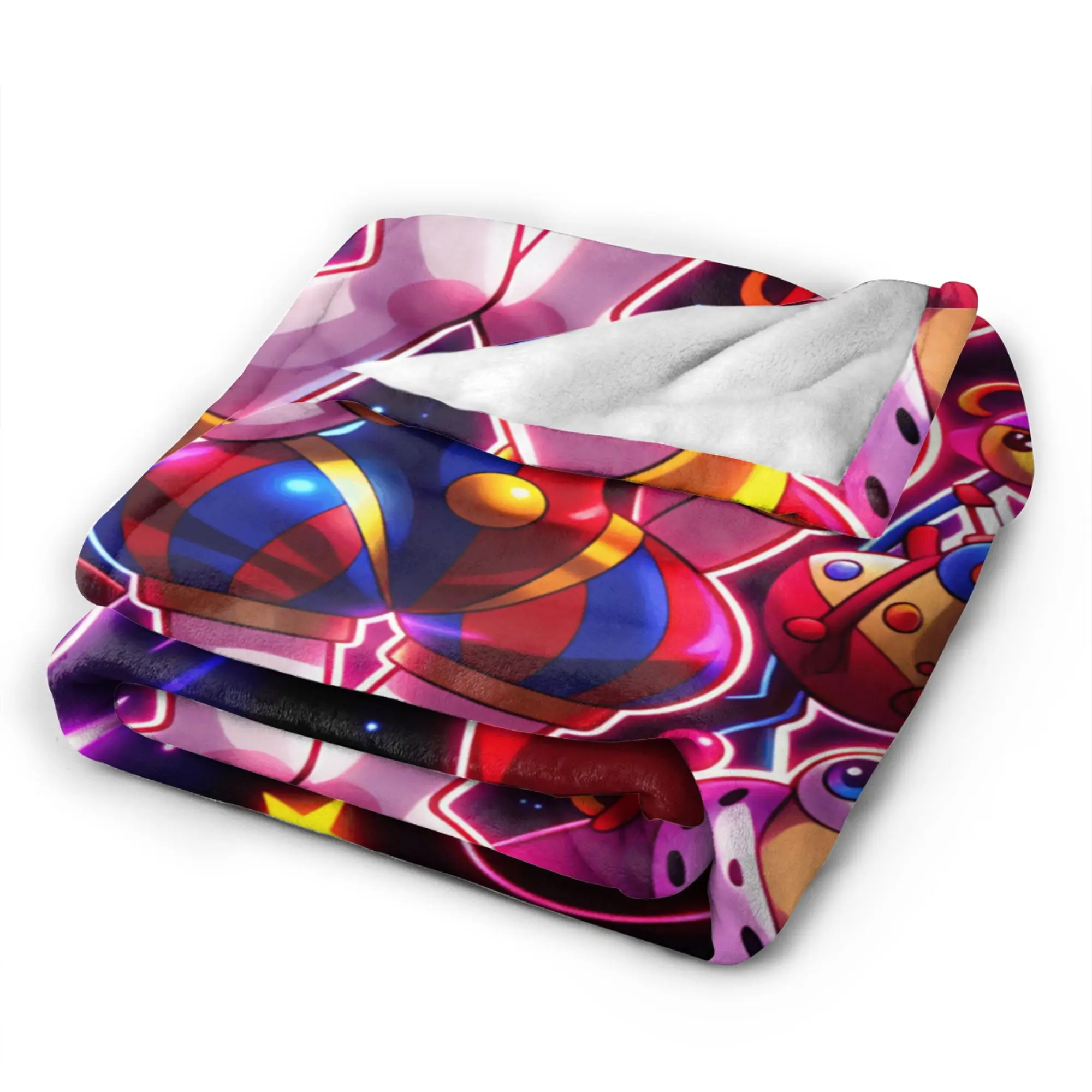 A-Amazing D-Digital C-Circus T-TADC Blankets Winter  Soft Bedding Throws For Girls Living Room Flannel Bedspread Bed Cover