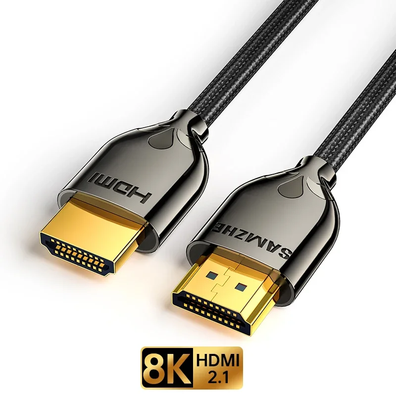 SAMZHE 8K HDMI-kabel 2.1 Ultra High Speed 48Gbs gecertificeerd voor PS5 TV Box HUB 8K @ 60Hz HDMI2.1 48Gbps eARC Dolby Vision HDMI