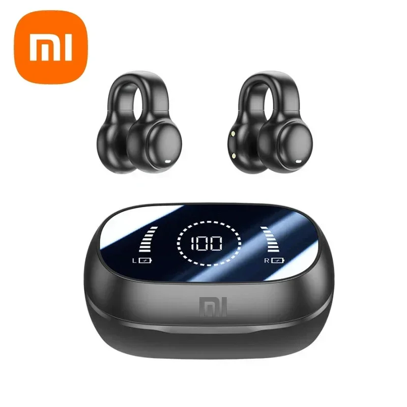 Xiaomi M47 Earphone Konduksi Tulang Nirkabel Bluetooth 5.3 dengan Mikrofon, Peredam Kebisingan untuk Olahraga, Earphone Stereo HiFI