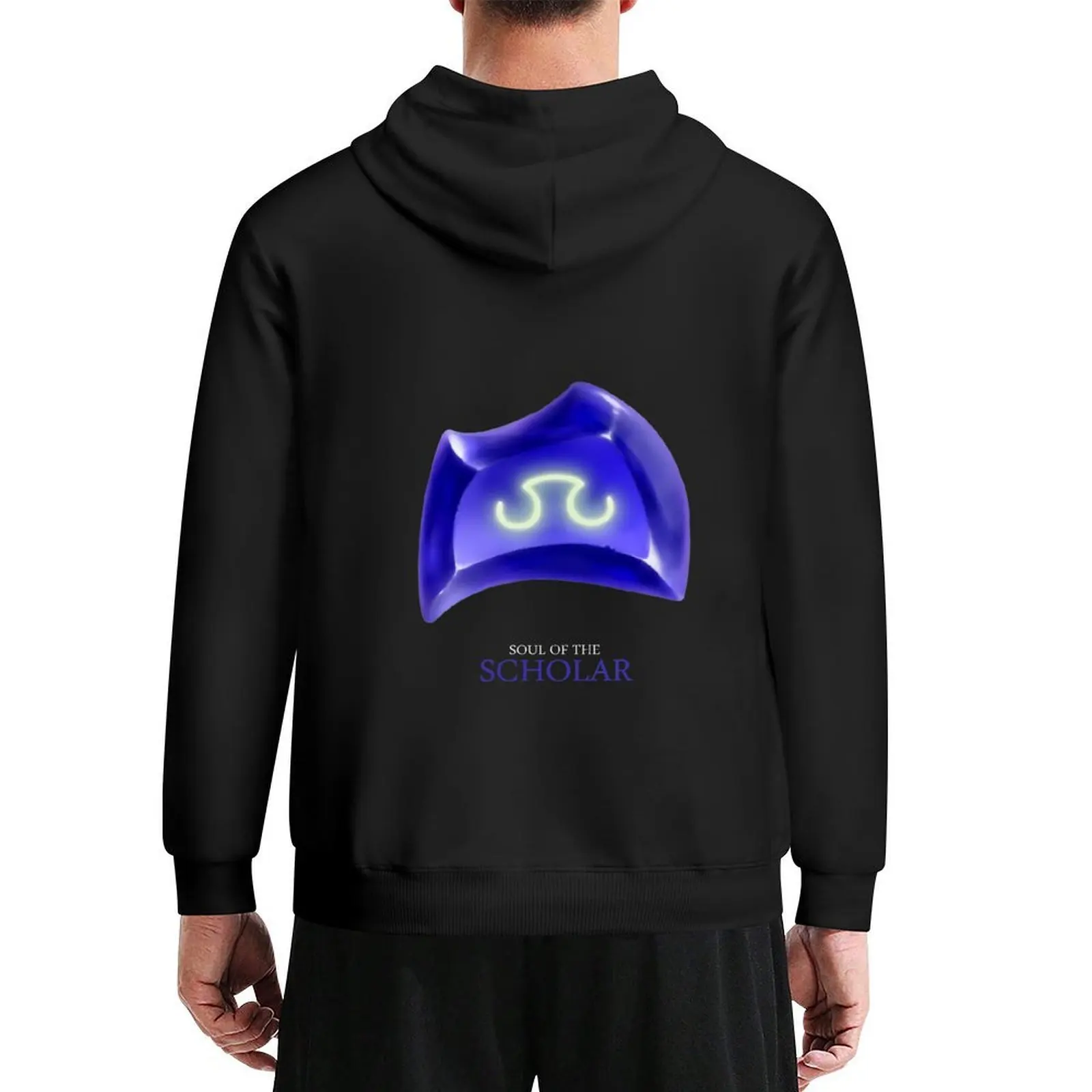 Soul of the Scholar -black Hoodie autumn anime clothing men's winter sweater korean style clothes men's hoodie sweatshirt