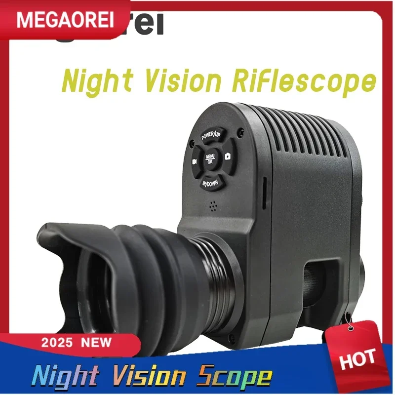 

2025 New Integrated Megaorei3A Night Hunting Scope Video Record Hunting Camera Camcorder Scope With Quick Install Adapter Ring
