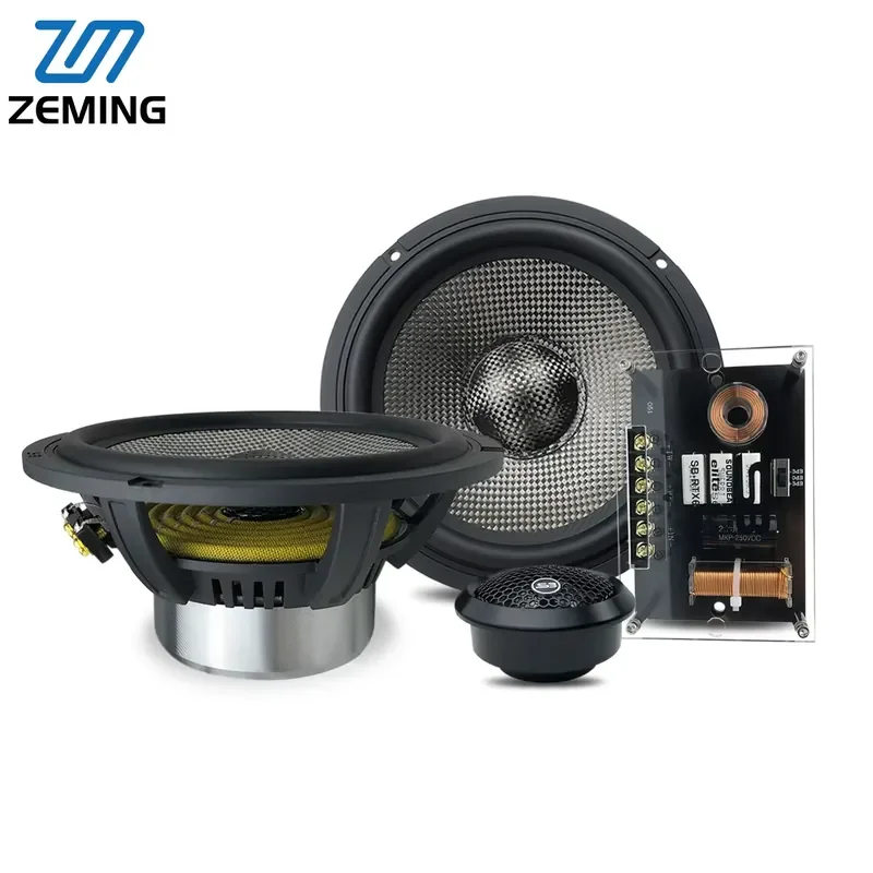 New Arrival Zeming Audio Best OEM 6.5 Inch 4Ohms 2-way Car Component Speaker System for Cars view 2