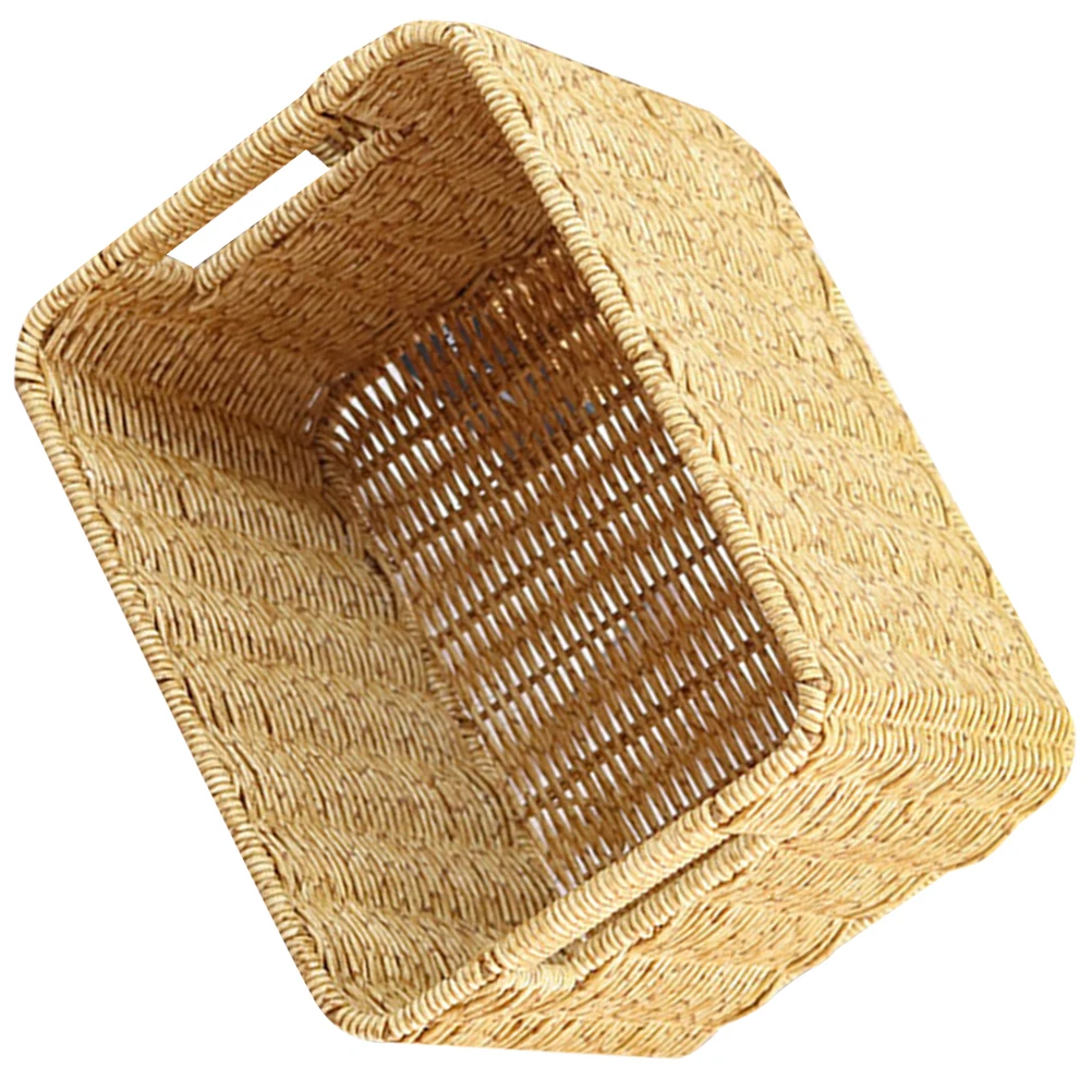 

Handwoven Woven Storage Basket Large Capacity ganizer for Clothes Toys Sundries Home Supplies Woven Storage Box Desktop