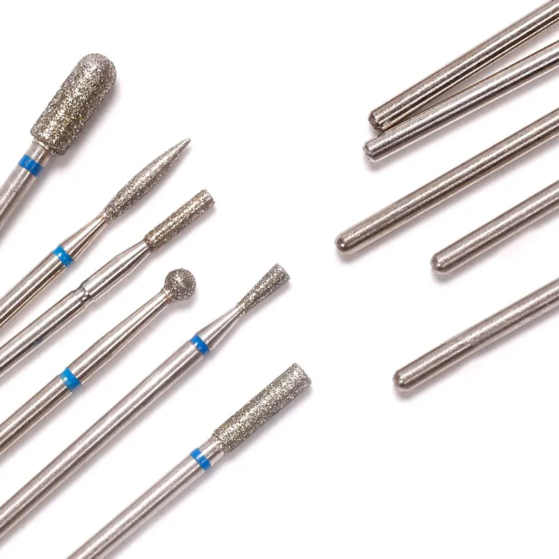 1/6/7 قطعة الماس مسمار لقمة ثقب بشرة نظيفة للجلد الميت مسمار بت المهنية الكهربائية الروتاري لدغ إهاب أداة الملحقات