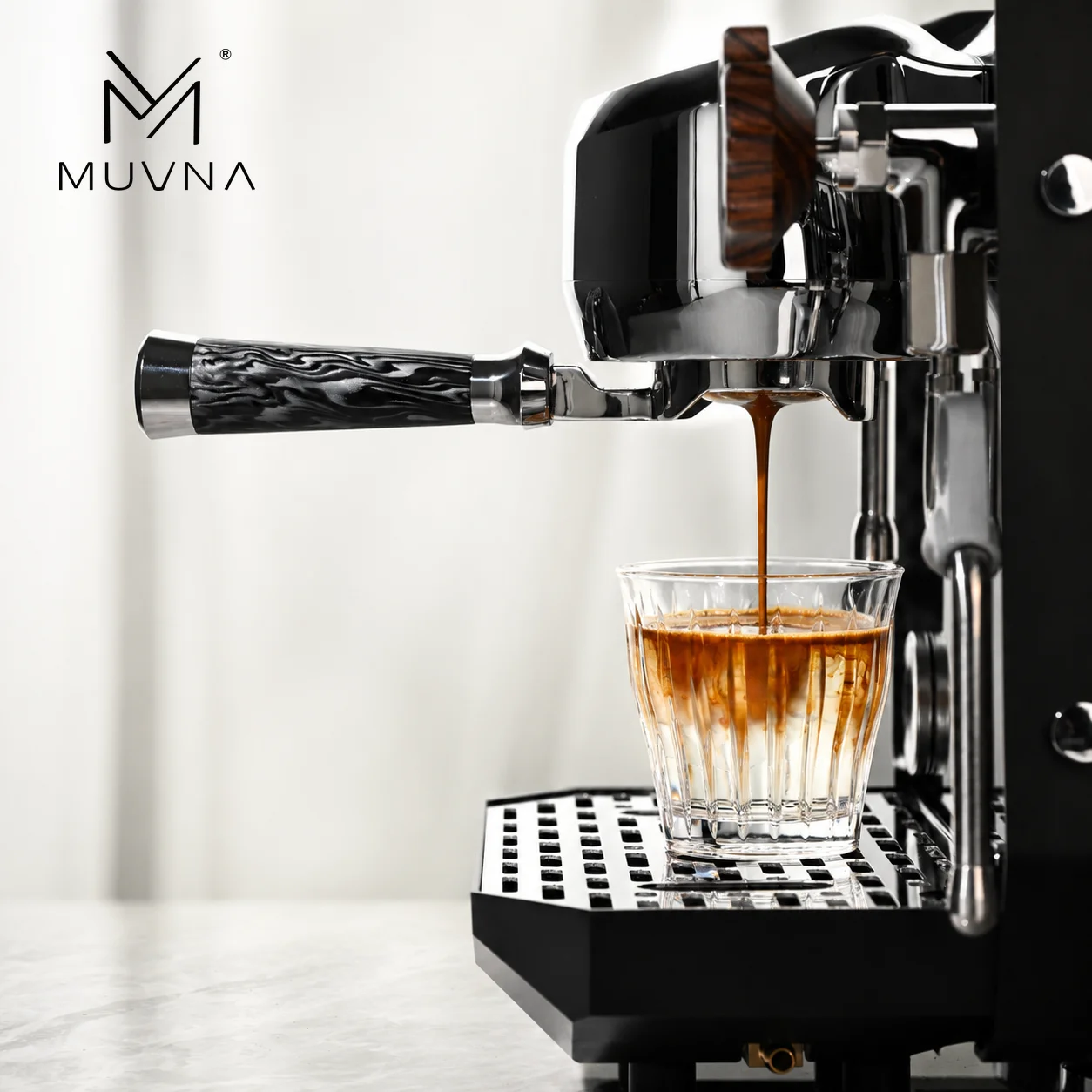 MUVNA Espresso Bottomless Port - огляд і ціна Naked Portafilter Bottomless