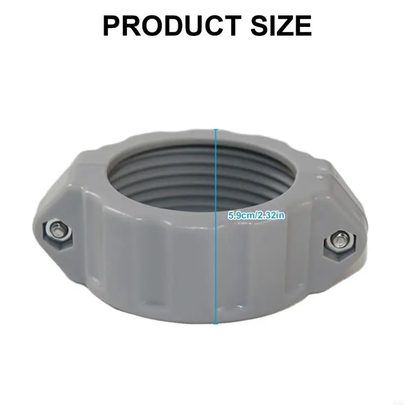 A0NC Multifauntal Split Nut Set Pool Kupplungsmutteranschluss Wasserrohr Kopplung Schraube Pool Reparaturzubehör für Pool