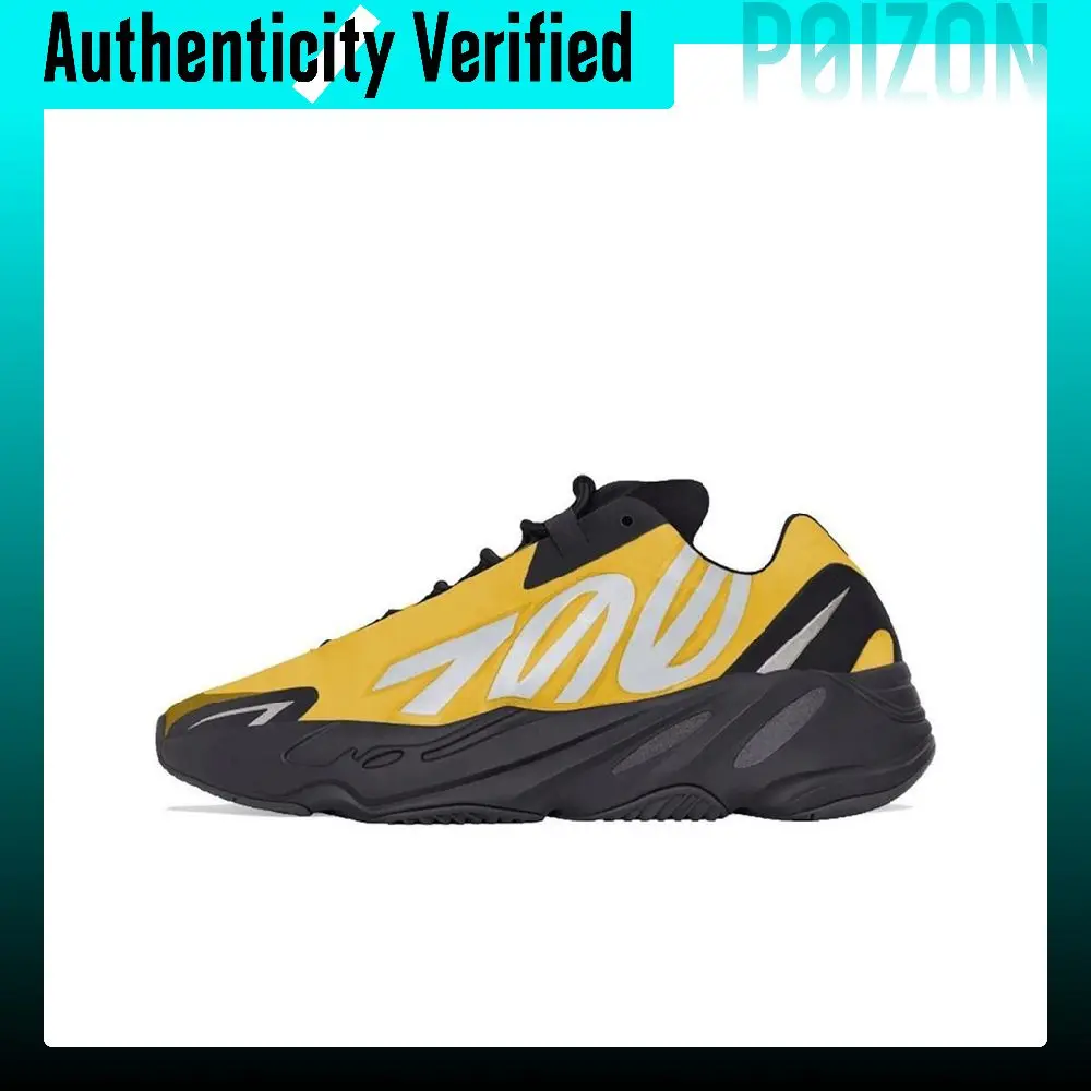 Adidas Originals Yeezy Boost 700 MNVN Chunky Sneakers Unisex Low-top Black/Yellow GZ0717