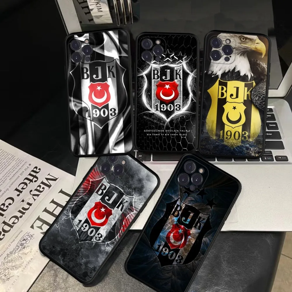 Besiktas B-BJK telefon hülle silikon weich für iphone 15 14 13 12 11 pro mini xs max 8 7 6 plus x xs xr abdeckung