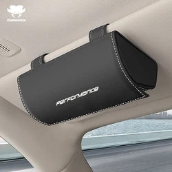 Performance New Car Sunglasses Holder Leather Glasses Case Storage Box For VW VK Golf5 Golf6 Golf7 MK6 MK7 MK5 MK4 GOLFR TDI GTI