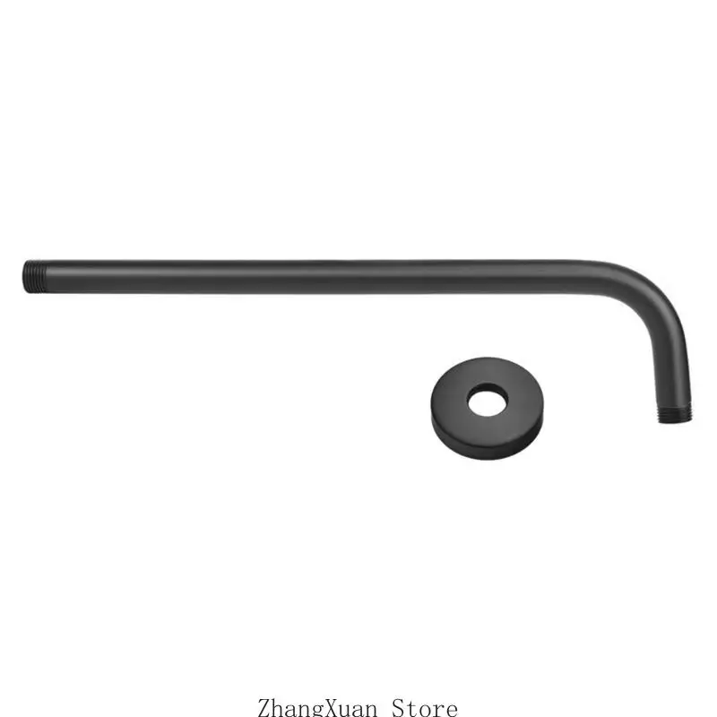 

3xuf прочная настенная настенная душевая рука в матовой черной отделке для обновлений в ванной