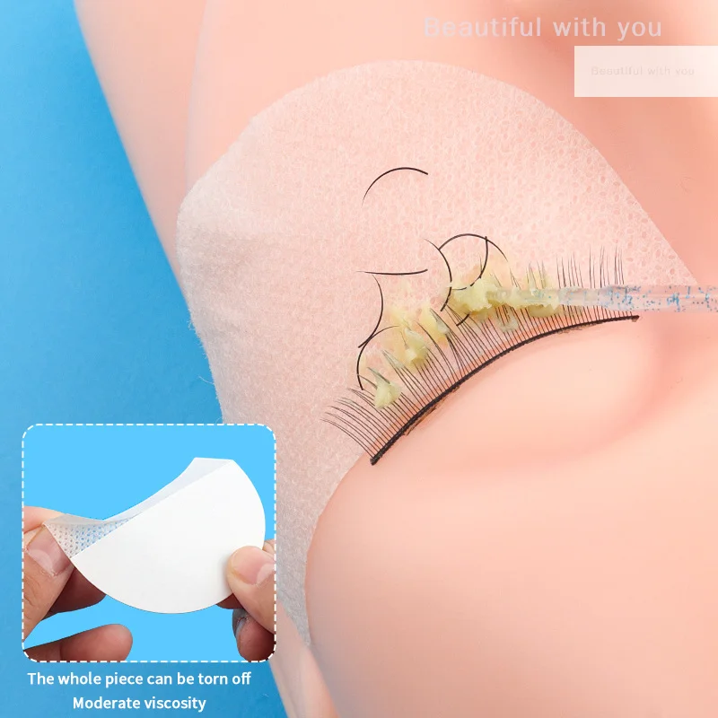 New40/50 個使い捨て綿まつげパッチステッカーつけまつげ除去用アイパッドパッチまつげエクステンションパッド女性メイク