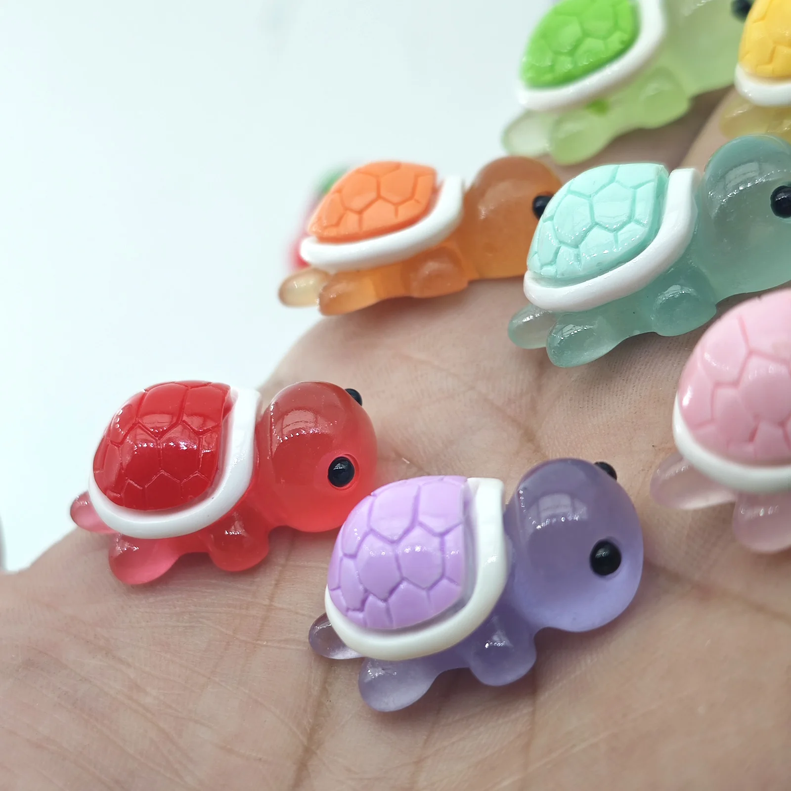 50/30PCS Cute Mini Ocean Resin Turtle Animals Tiny Sea Animals Figurines Marine Miniature Aquarium Ornaments Home Decorations