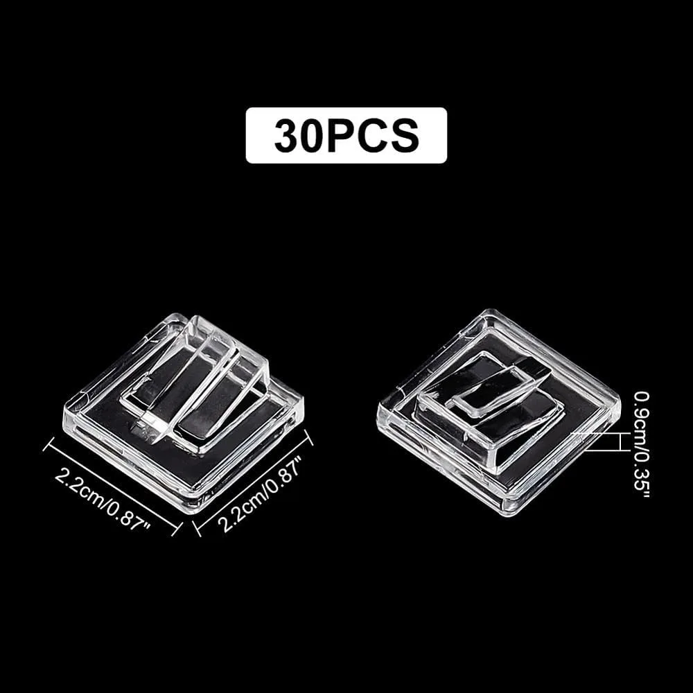 30Pcs Acrylic Ring Display Holder Transparent Ring Showcase Display Ring Block for Selling Jewelry Storage Organizer for Wedding