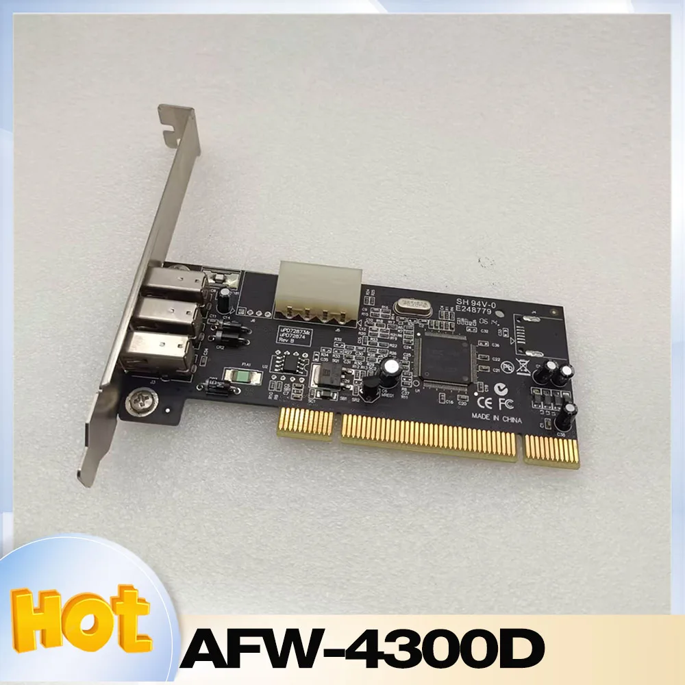 

AFW-4300D For Advantech AFW-4300D SH94V-0E248779 Industrial Camera Vision Acquisition card 1394B AFW-4300