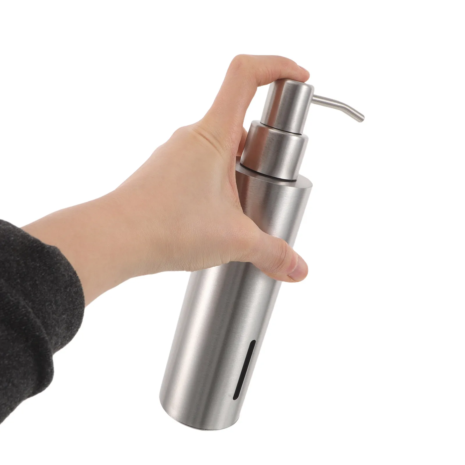 

200Ml Stainless Steel Hand Soap Dispenser Brushed Nickel for Liquid Soap Lotion Shower Gel Refillable Countertop