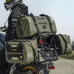 Motorcycle Bags Waterproof Outdoor Large Capacity 60L 66L Saddle Bags Motorcycles Skiing Travel Hiking Camping Luggage Bag