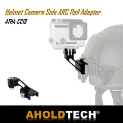 Adattatore per binario ad arco laterale per fotocamera per casco tattico connettore per montaggio NVG per fotocamere Gopro Hero e altre fotocamere sportive