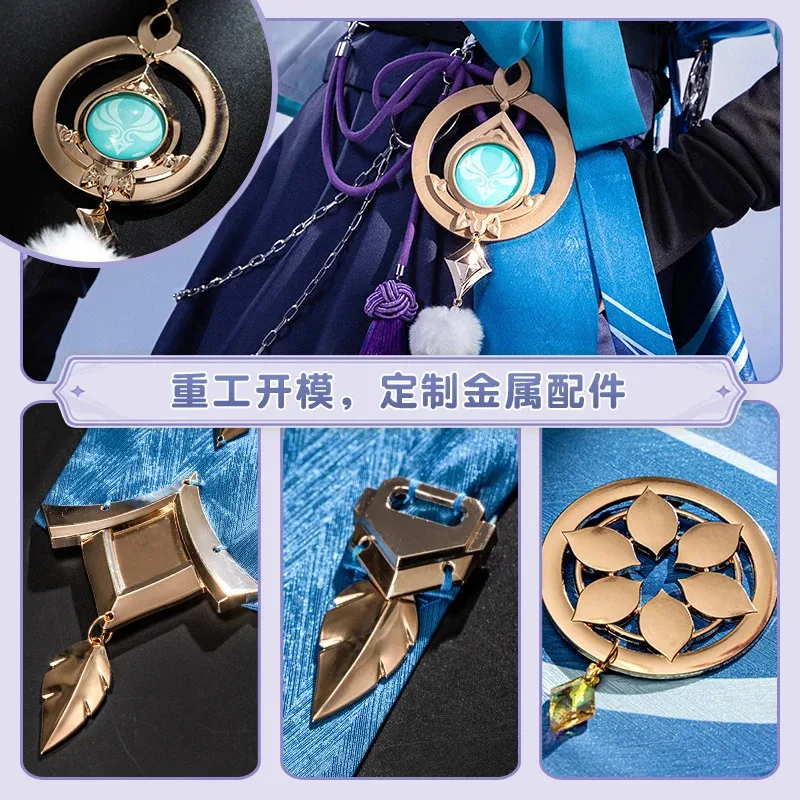 Newly enshin Impact Wanderer Cosplay Costume, Halloween Party, Christmas Role Playing, Comic Hat Guy Ballade, S-XL, New