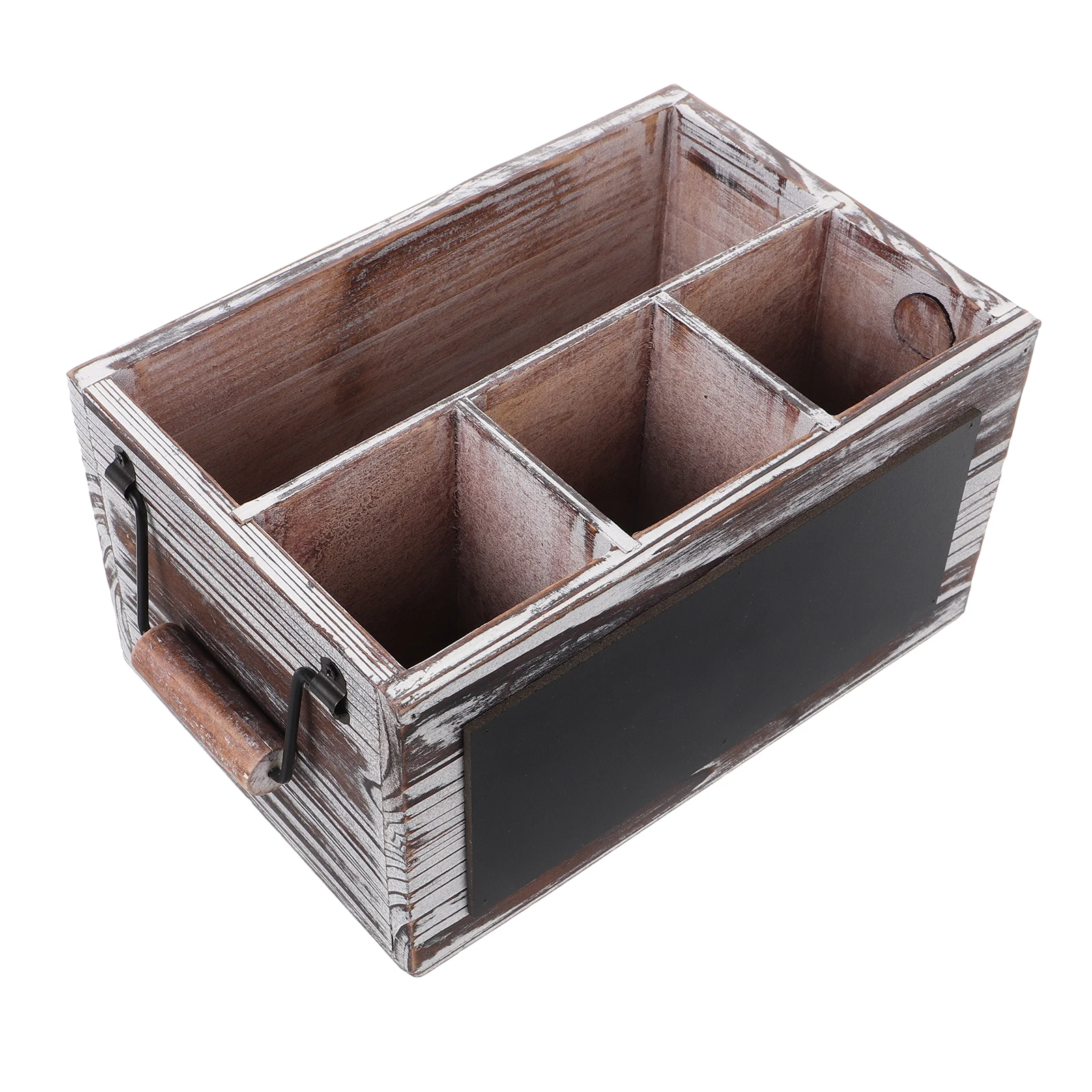 

Wooden Storage Retro Desktop Organizer Multipurpose Remote Control Holder Bedroom Living Room Grids Storage Box Vanity Case