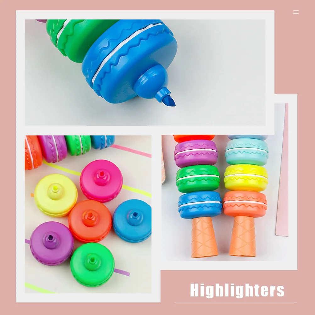 

1 Set Fluorescent Pen Marker Watercolor Highlighter Assorted Colors Study Tool School Office Home Use Stationery