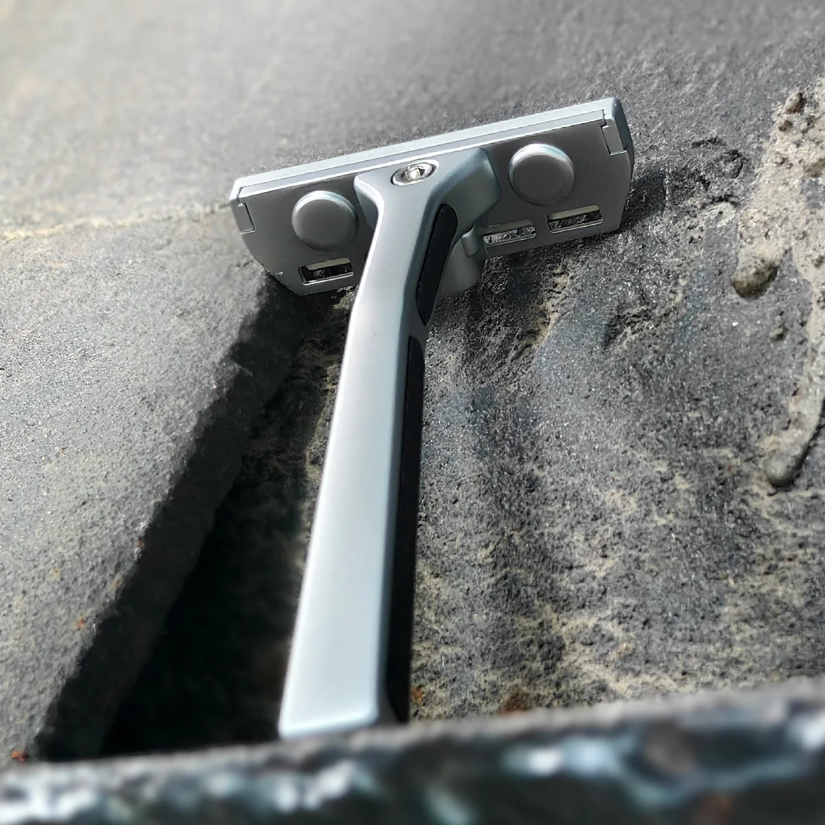 Colorlamb Metall-Sicherheitsrasierer, manueller Rasierer für Männer, Einkantrasierer zum Rasieren von Haaren, Zinklegierung mit 30-teiligen Klingen – Detail 6