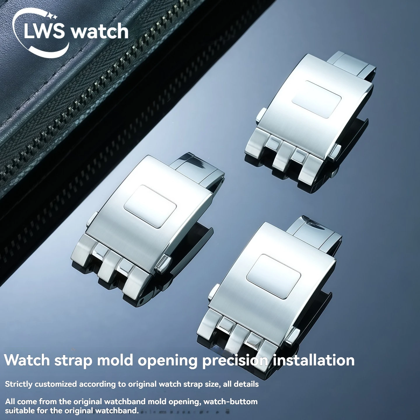 20mm 21mm Watch Buckle for IWC Pilot Stainless Steel Strap Male Mark 18 Metal Folding Buckle Clasp Watch Buckle Accessories