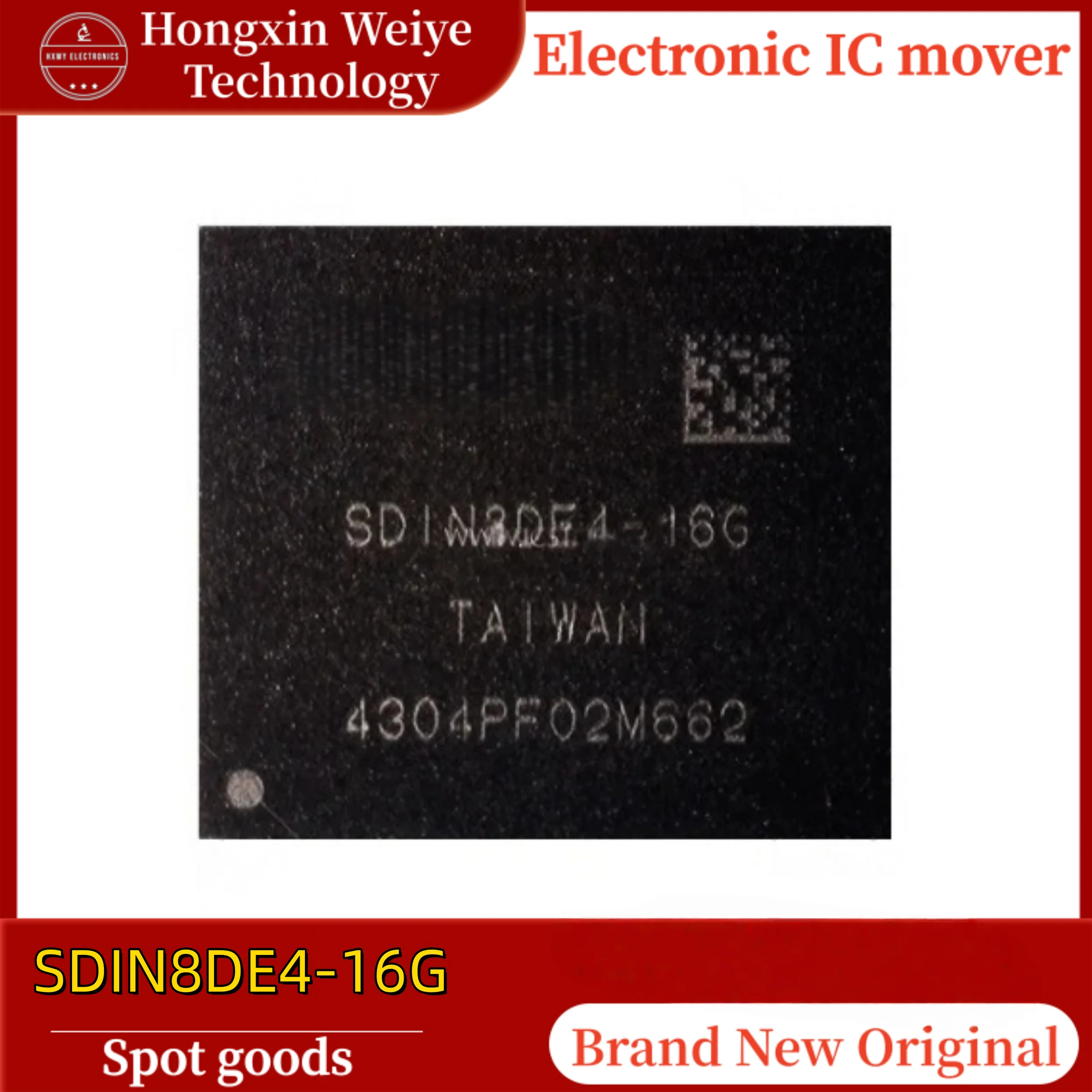 

2/10 PCS SDIN8DE4-16G SDIN8DE4 FBGA-153 EMMC Memory Storage IC Brand New In Stock Fast Shipping