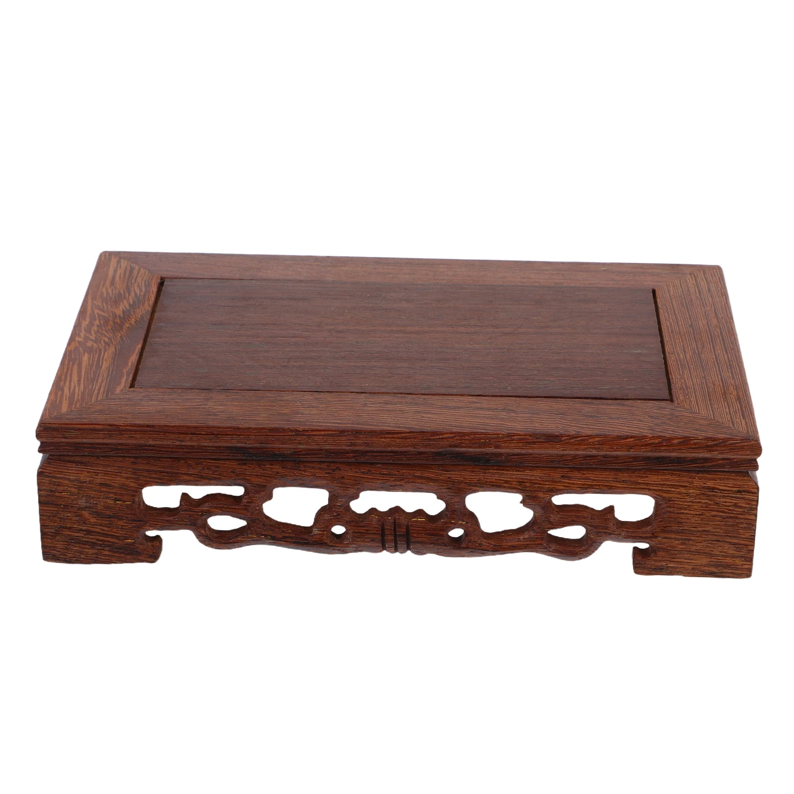 

Wood Display Base Rectangular Wood Display Stand for Crafts Vase and Unique Stones Elegant Wooden Base for Home Decors