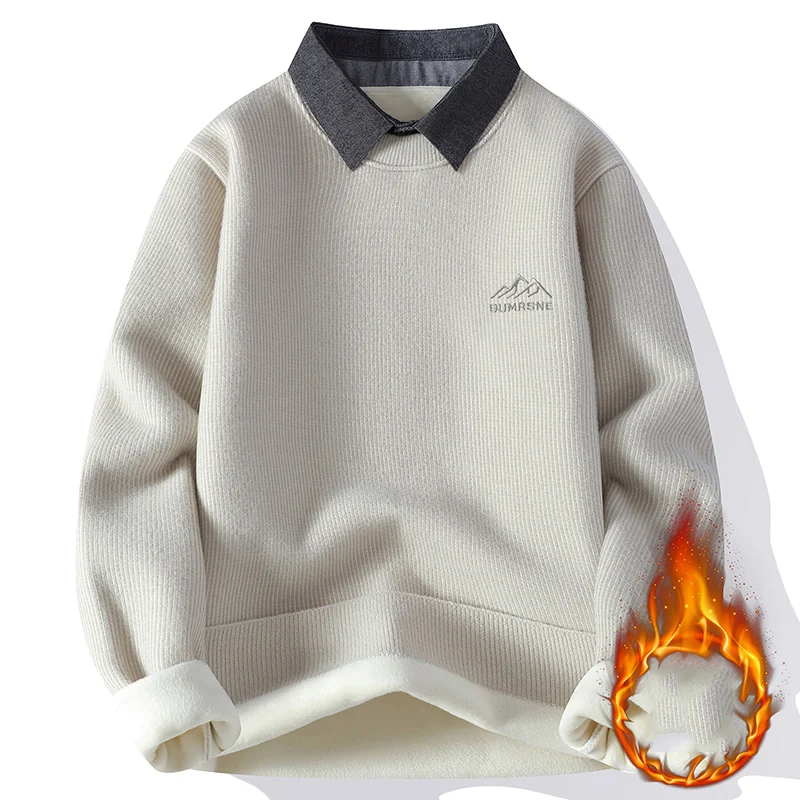 الخريف سترة الموضة الذكور البلوز الرجال الشارع الشهير عادية متماسكة الرجال لاعبا الربيع قميص العرق الرجال الملابس بلون #2