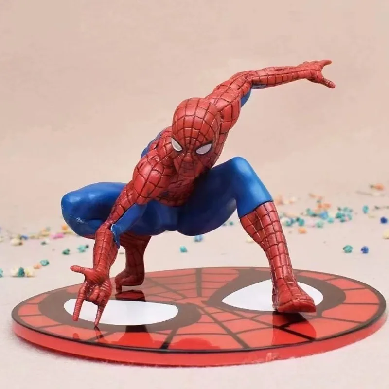 Anime vingadores figura homem de ferro capitão américa homem-aranha veneno marvel periférico meninos desktop carro ornamentos presente atacado
