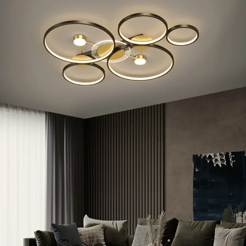 Modern LED Chandelier Lights Indoor Lighting Fixture With Remote Control Living Dining Room Bedroom Home Lamps Dimming Luminarie