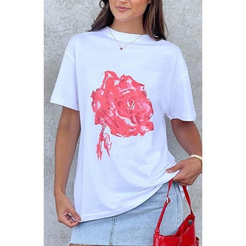 

Women's Cotton Short Sleeve Crew Neck T-Shirt Fashion Print Blouse Tops Tee Casual Comfort Summer Style Tops