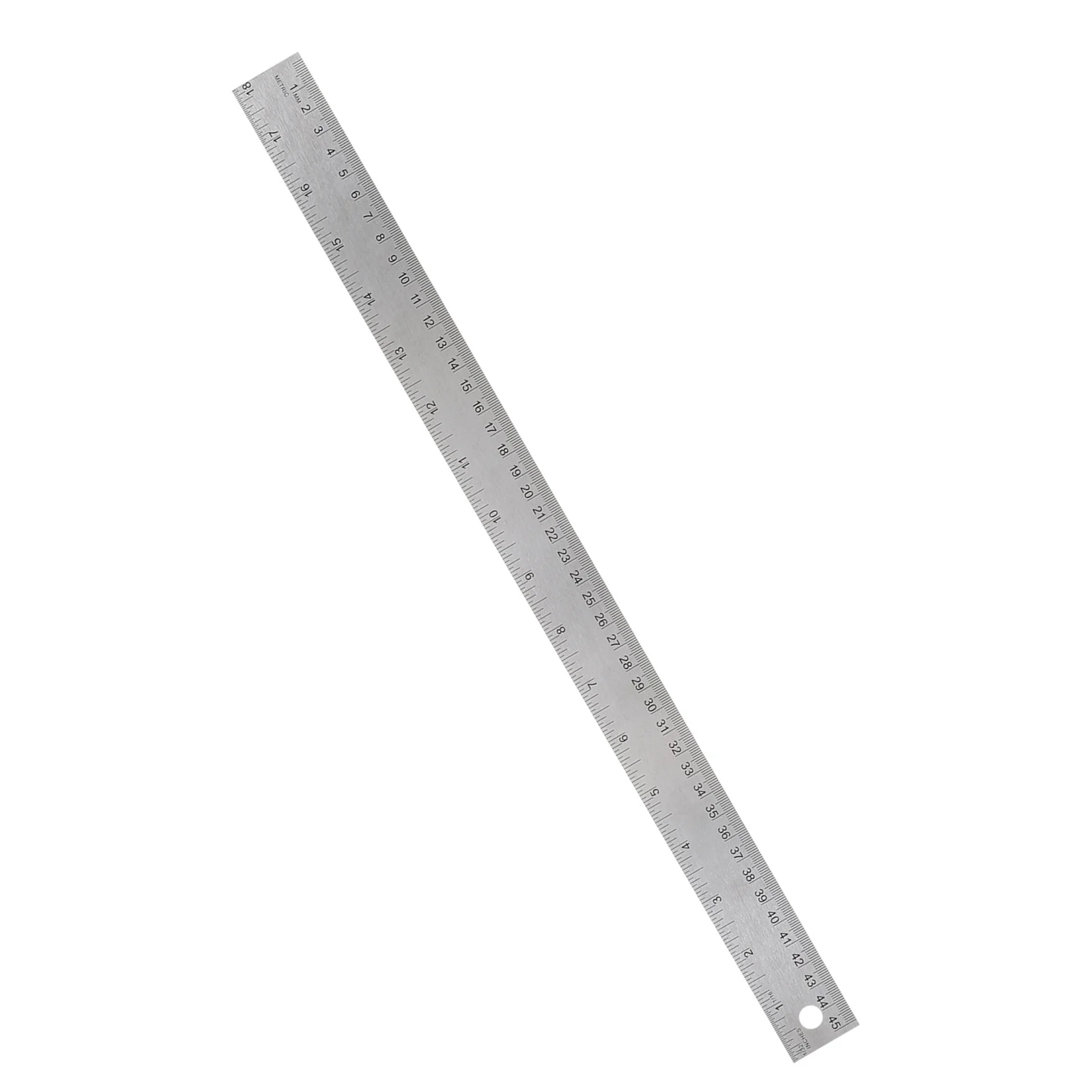 Regla trasera de corcho de acero inoxidable, escuela, oficina, ingeniería, carpintería, dibujo de medición, borde recto, métrico de acero inoxidable