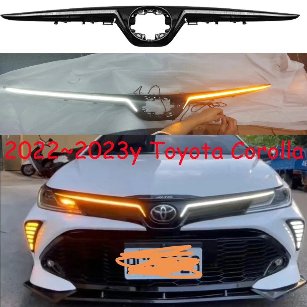 car bumper headlight for Toyota Corolla daytime light GR Sport 2022~2023y DRL car accessories LED headlamp corolla fog light