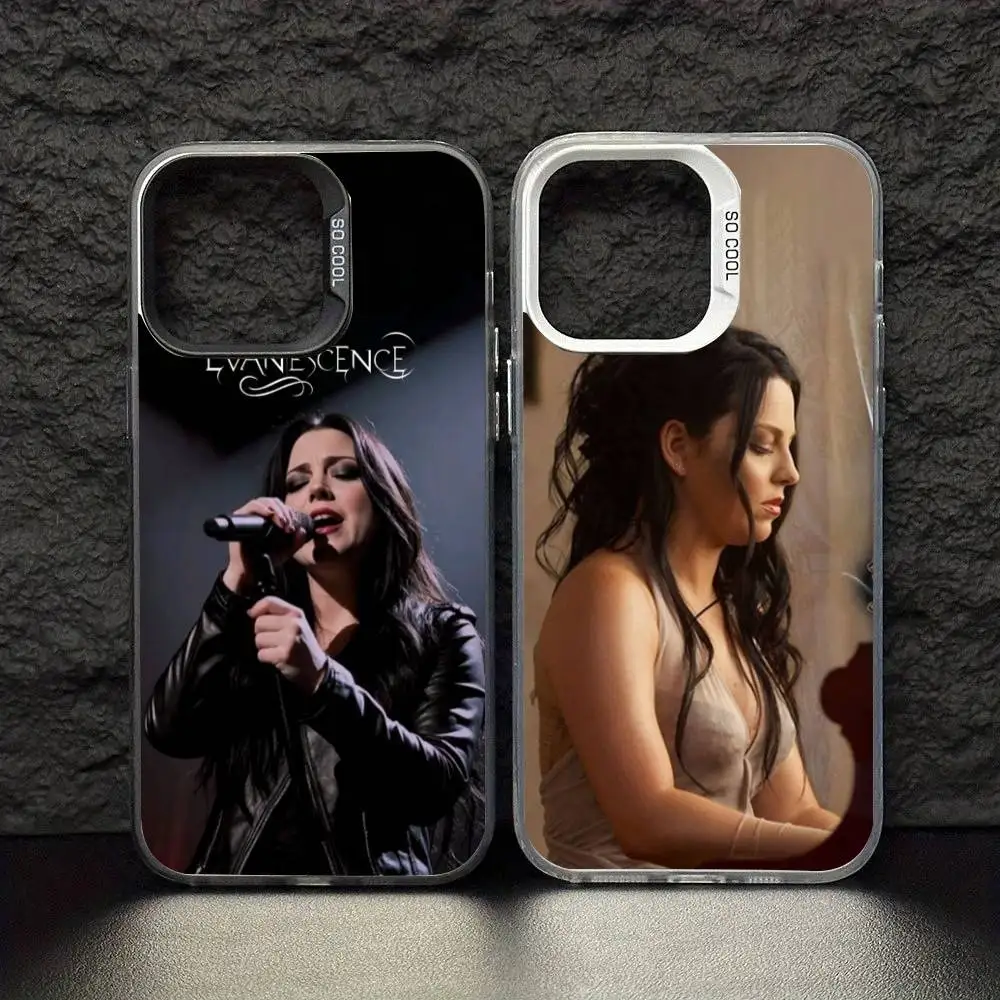 

E-Evanescence Fallen A-Amy Lee Phone Case For iPhone 17 16 15 14 13 12 11 Pro Max Plus Silver Matte Black Cover
