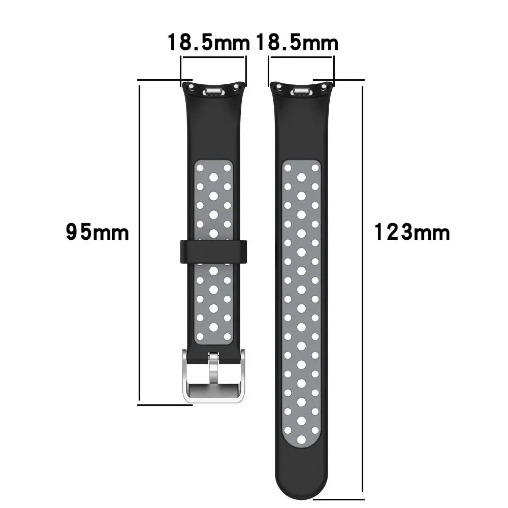 Respirável Silicone Pulseira Inteligente, Pulseira De Substituição, Watch Strap para Xiaomi Mi Band 8 e 9