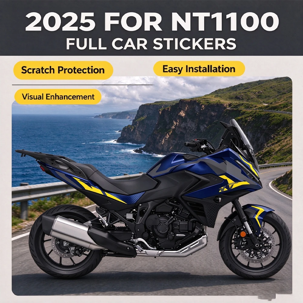 Waterproof Motorcycle Scratch Resistant Paint Protection Stickers Full Body Decal Kit FOR NT1100 NT1100 2025 Decor Accessories