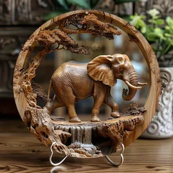1pc, 8x8 Inch Vibrant Aluminum Metal Elephant Sign - Decorative Wall Art for Garland, Room, Bedroom, Home, House