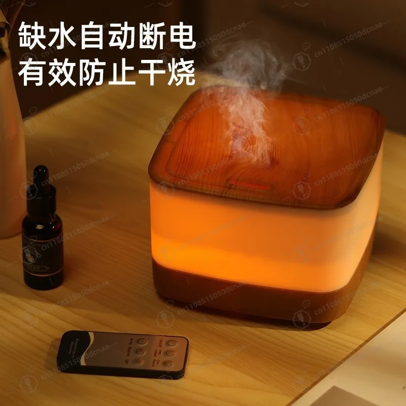 

Красочная машина для ароматерапии с древесным зерном, бесшумный ультразвуковой диффузор, ароматизатор, увлажнитель воздуха, большой объем тумана