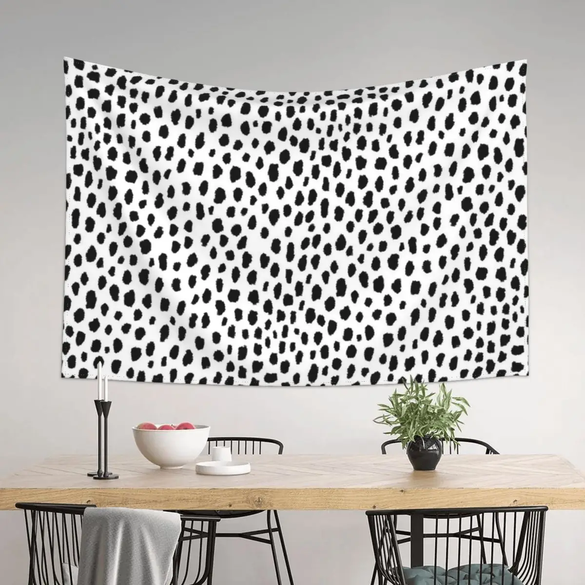 

Dalmatian Spots (black/white) Tapestry Hanging Wall Decorative Wall Wall Deco Tapestry