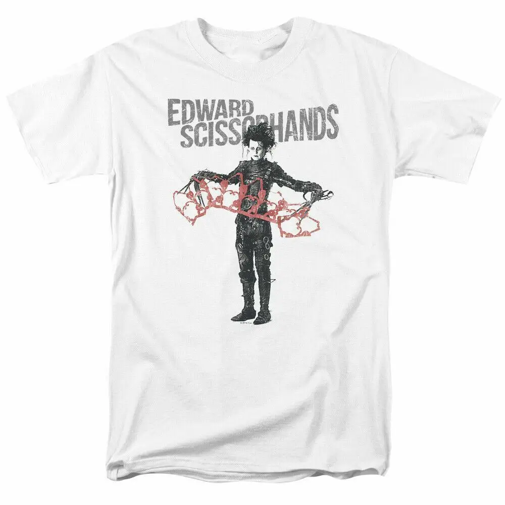 Edward Scissorhands Show & Tell T Shirt Mens Licensed Classic 80s Movie White